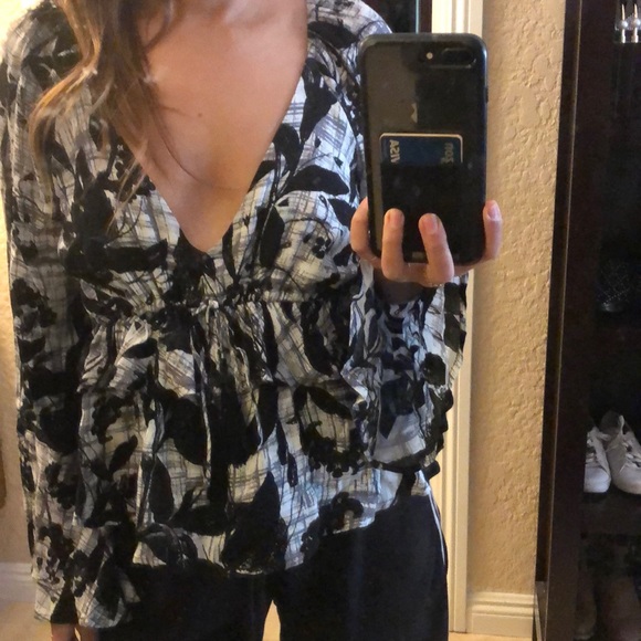 Astr the label top floral black and gray - Picture 4 of 6